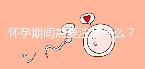 懷孕期間需要注意什么？