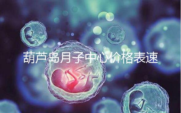 葫蘆島月子中心價格表速！2024年詩安、月如初榜上有名